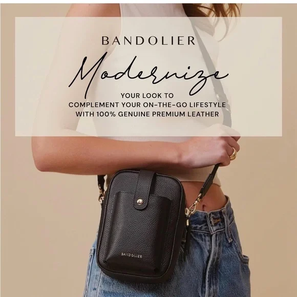 Bandolier Black Crossbody Bag - Picture 6 of 10